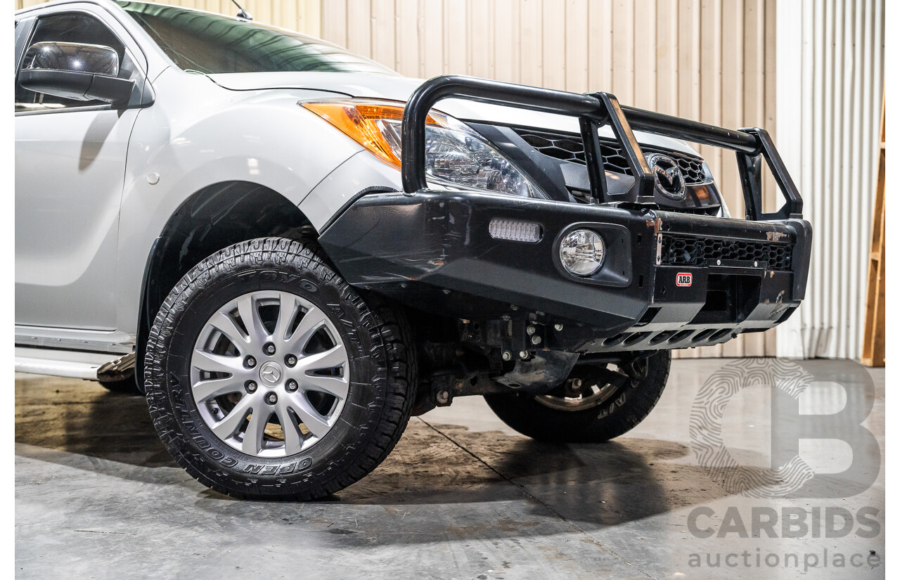 1/2013 Mazda BT50 XT (4x4) 4d Dual Cab Utility Silver Turbo Diesel 3.2L