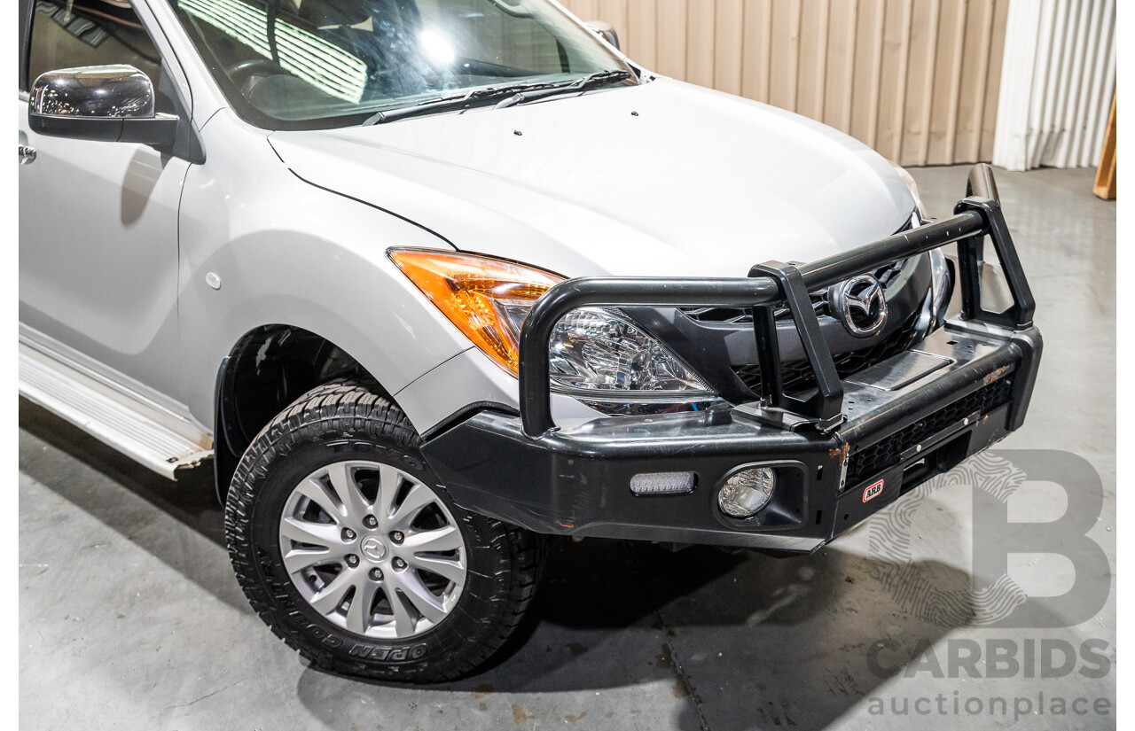 1/2013 Mazda BT50 XT (4x4) 4d Dual Cab Utility Silver Turbo Diesel 3.2L