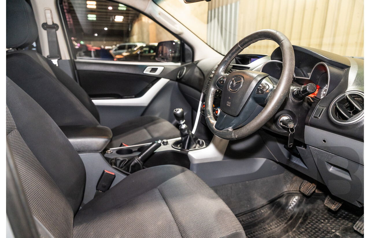 1/2013 Mazda BT50 XT (4x4) 4d Dual Cab Utility Silver Turbo Diesel 3.2L