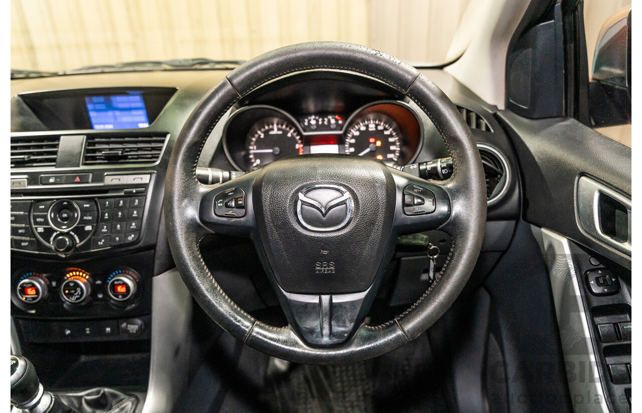 1/2013 Mazda BT50 XT (4x4) 4d Dual Cab Utility Silver Turbo Diesel 3.2L