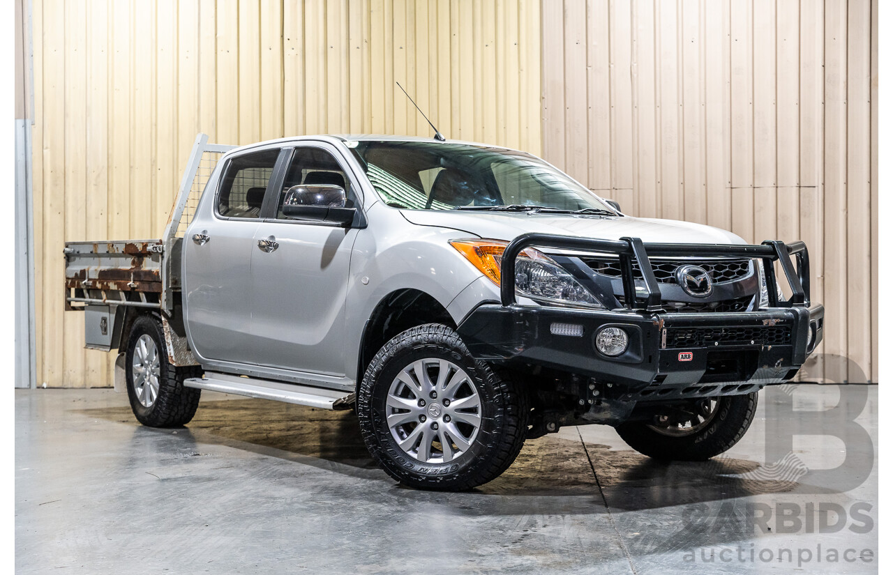 1/2013 Mazda BT50 XT (4x4) 4d Dual Cab Utility Silver Turbo Diesel 3.2L