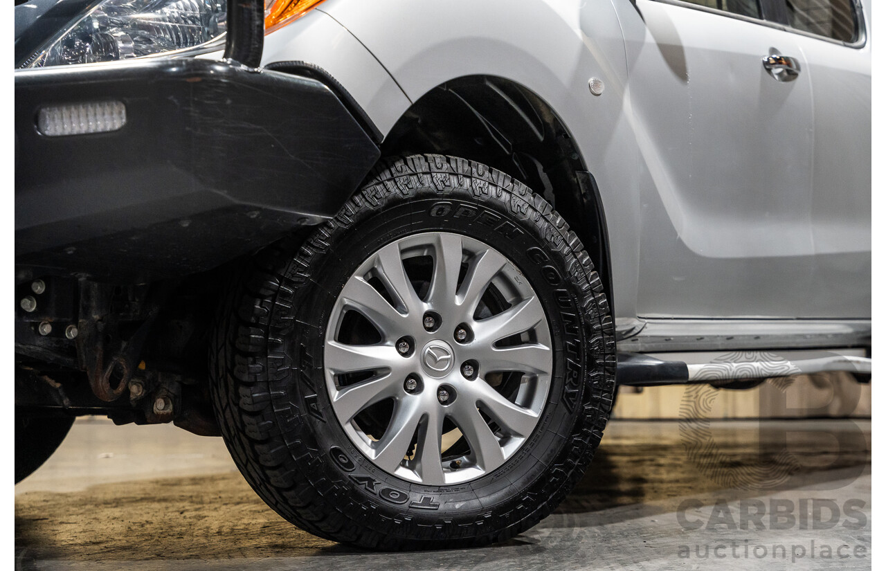 1/2013 Mazda BT50 XT (4x4) 4d Dual Cab Utility Silver Turbo Diesel 3.2L