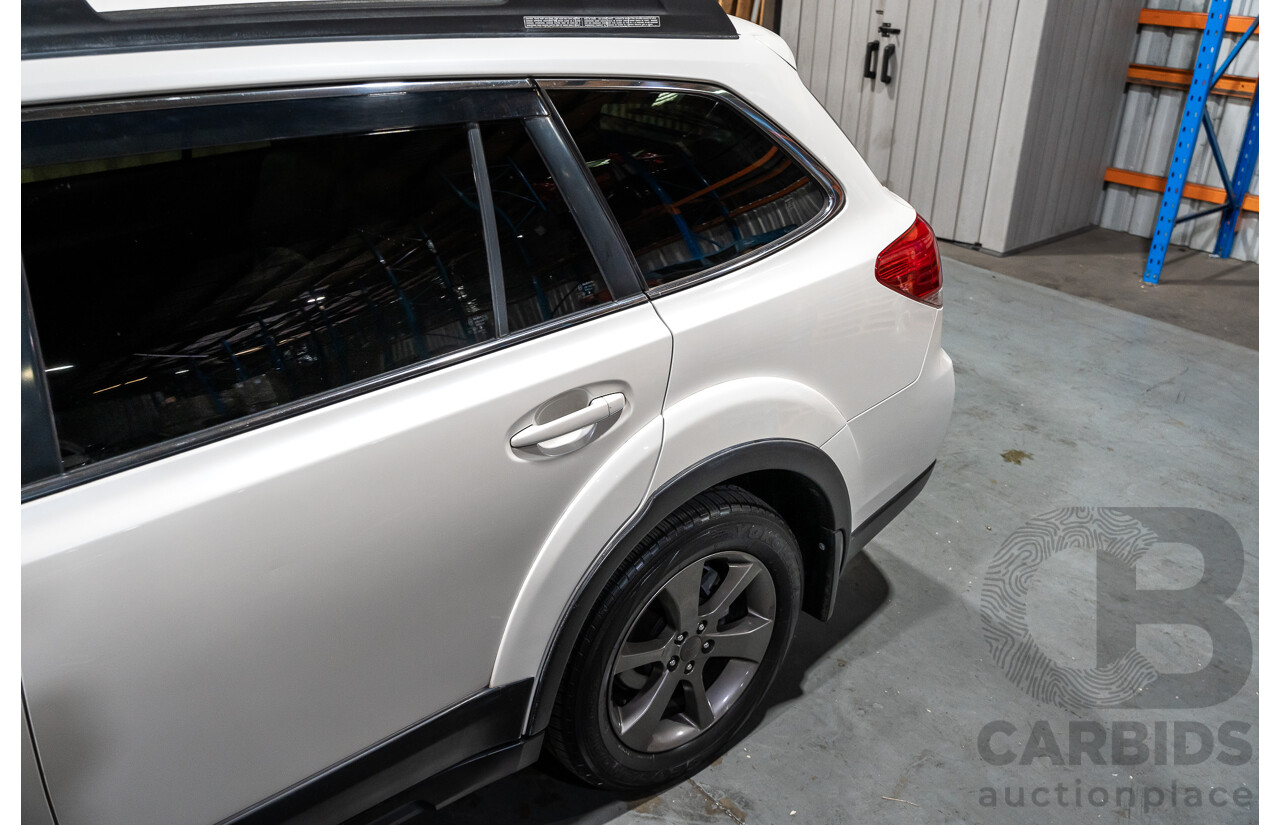 9/2014 Subaru Outback 2.0D Premium (AWD) MY14 4d Wagon Pearl White Metallic Turbo Diesel 2.0L