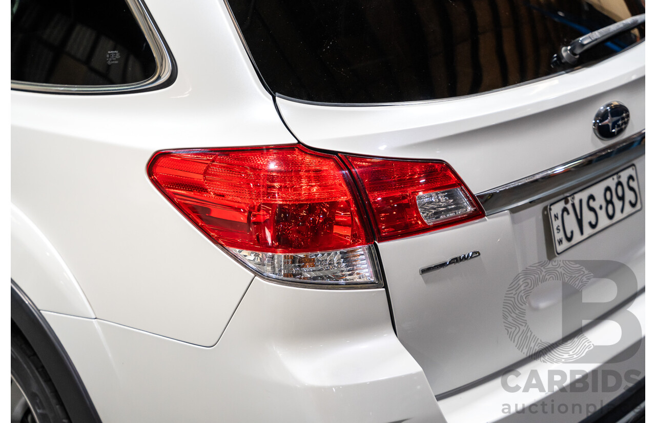 9/2014 Subaru Outback 2.0D Premium (AWD) MY14 4d Wagon Pearl White Metallic Turbo Diesel 2.0L
