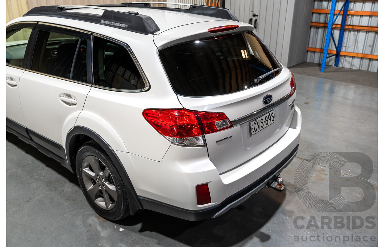 9/2014 Subaru Outback 2.0D Premium (AWD) MY14 4d Wagon Pearl White Metallic Turbo Diesel 2.0L