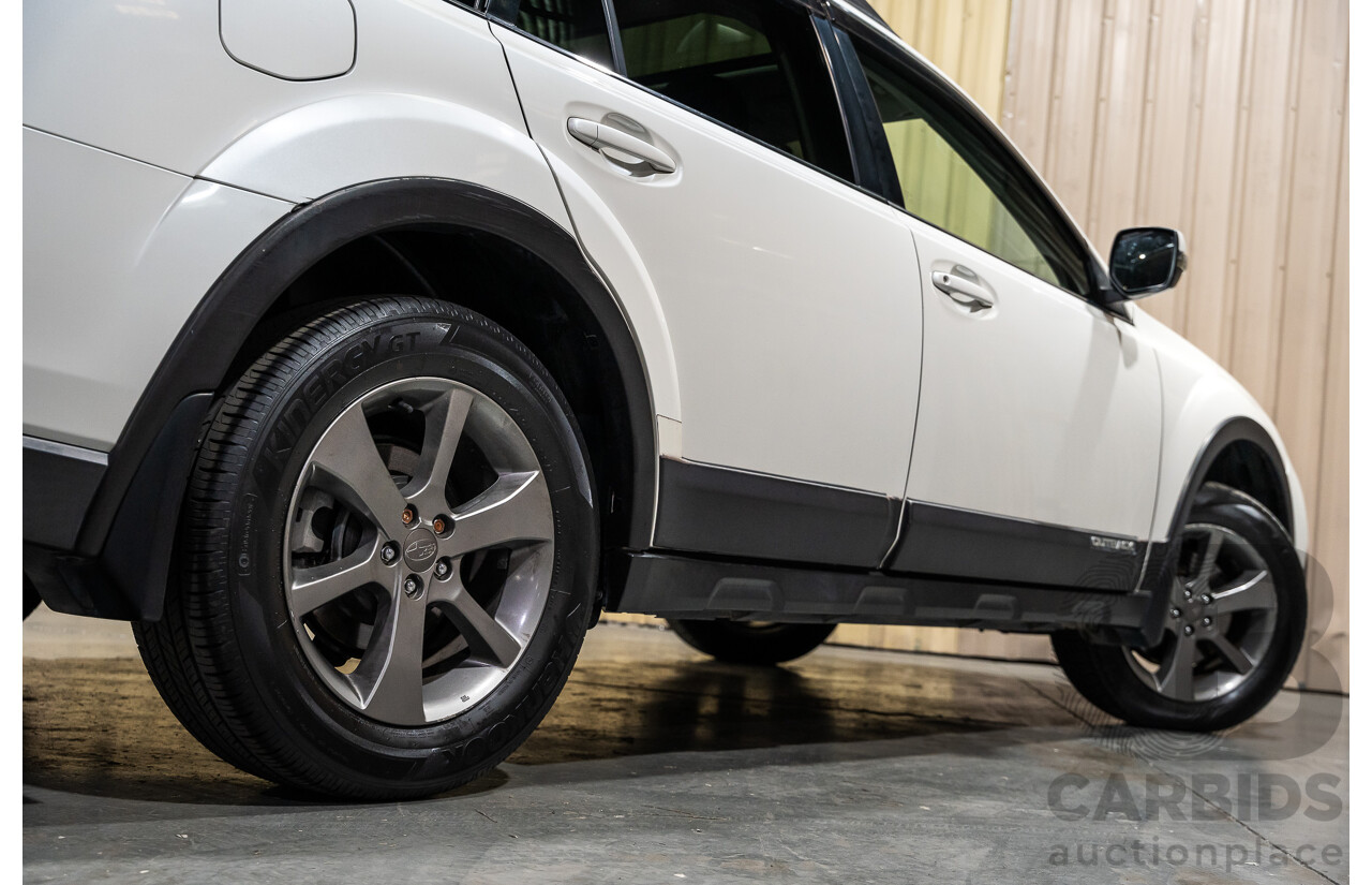 9/2014 Subaru Outback 2.0D Premium (AWD) MY14 4d Wagon Pearl White Metallic Turbo Diesel 2.0L