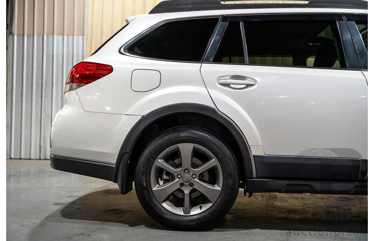 9/2014 Subaru Outback 2.0D Premium (AWD) MY14 4d Wagon Pearl White Metallic Turbo Diesel 2.0L