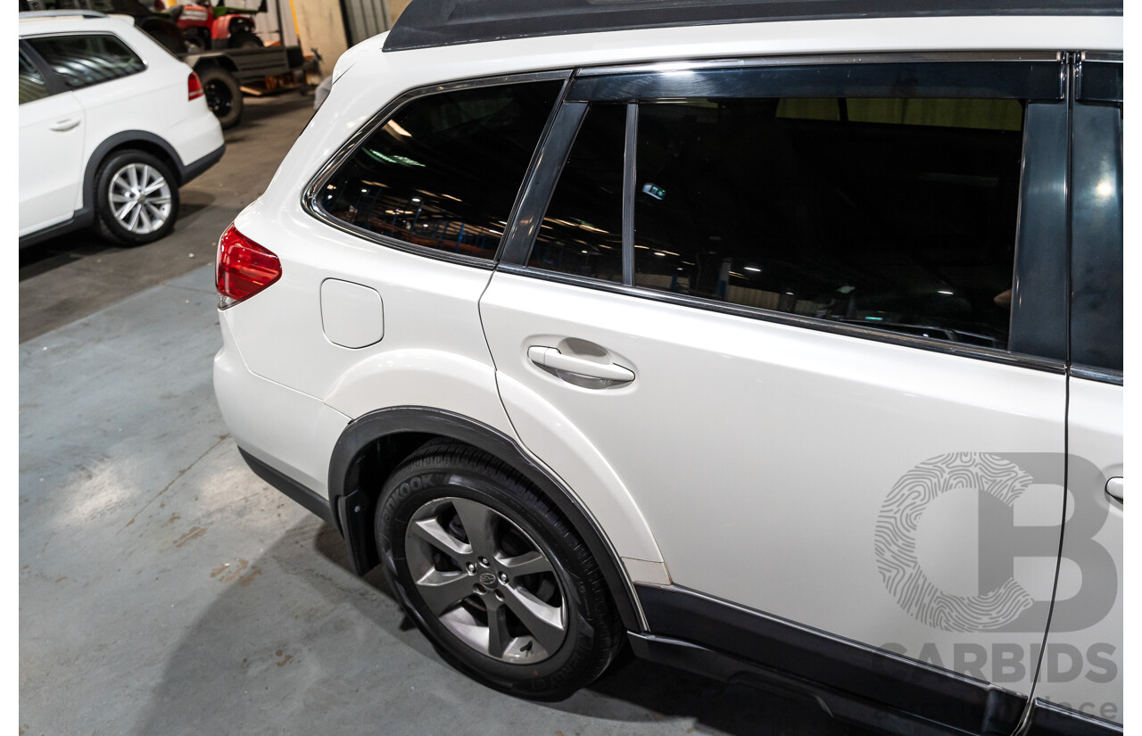 9/2014 Subaru Outback 2.0D Premium (AWD) MY14 4d Wagon Pearl White Metallic Turbo Diesel 2.0L