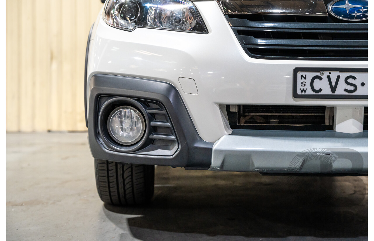 9/2014 Subaru Outback 2.0D Premium (AWD) MY14 4d Wagon Pearl White Metallic Turbo Diesel 2.0L