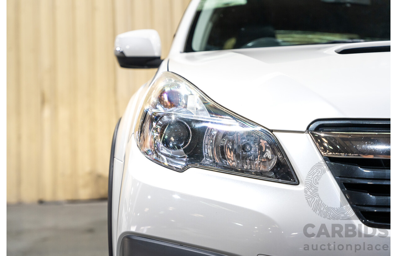 9/2014 Subaru Outback 2.0D Premium (AWD) MY14 4d Wagon Pearl White Metallic Turbo Diesel 2.0L