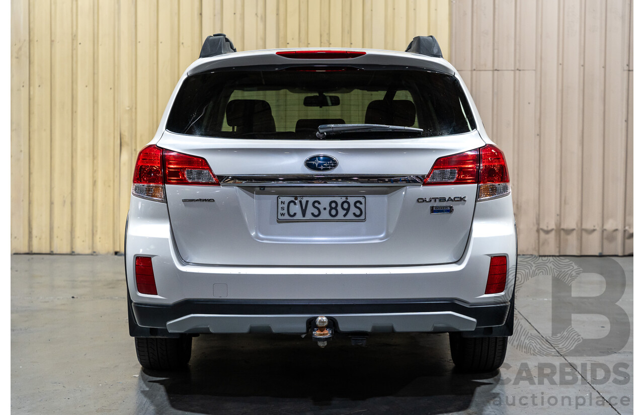 9/2014 Subaru Outback 2.0D Premium (AWD) MY14 4d Wagon Pearl White Metallic Turbo Diesel 2.0L