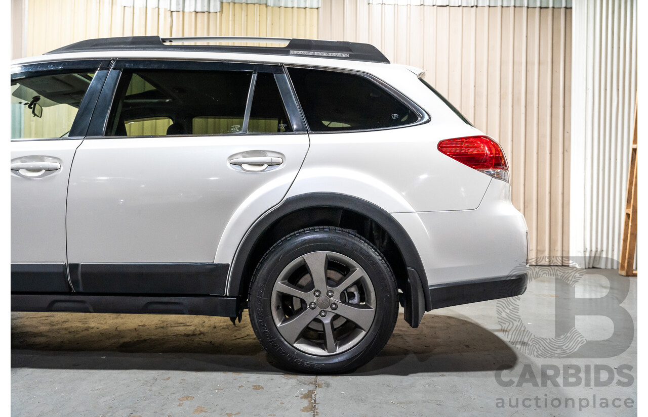 9/2014 Subaru Outback 2.0D Premium (AWD) MY14 4d Wagon Pearl White Metallic Turbo Diesel 2.0L