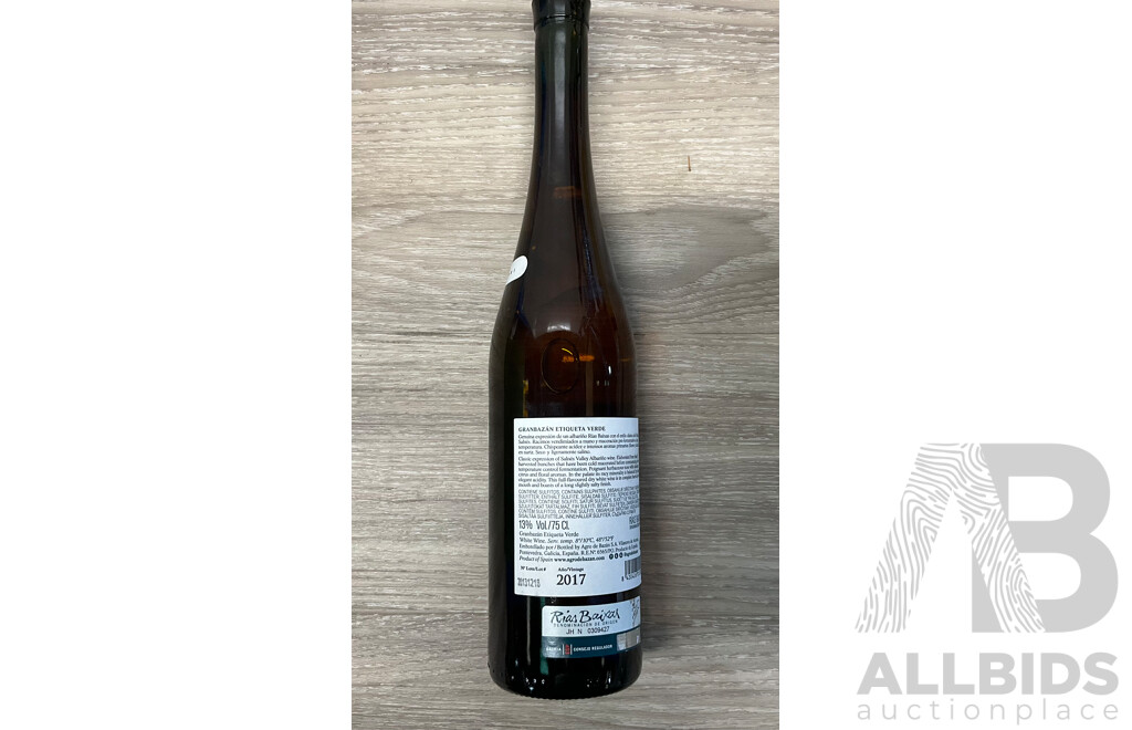 Case 12 X GRANBAZAN Albarino Etiqueta Verde Rias Baixas 750ml 2017