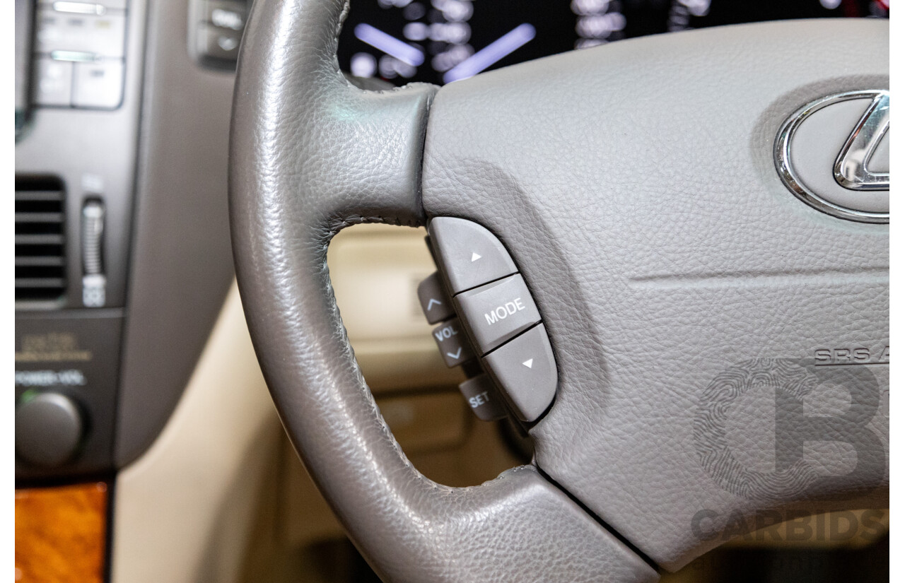 03/2004 Lexus LS430 RWD UCF30R 4d Sedan Sandstone Mica Metallic V8 4.3L