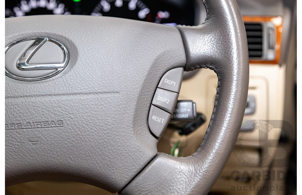 03/2004 Lexus LS430 RWD UCF30R 4d Sedan Sandstone Mica Metallic V8 4.3L