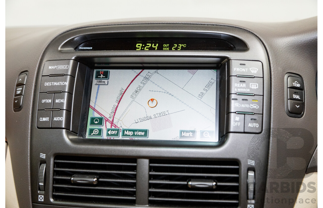 03/2004 Lexus LS430 RWD UCF30R 4d Sedan Sandstone Mica Metallic V8 4.3L