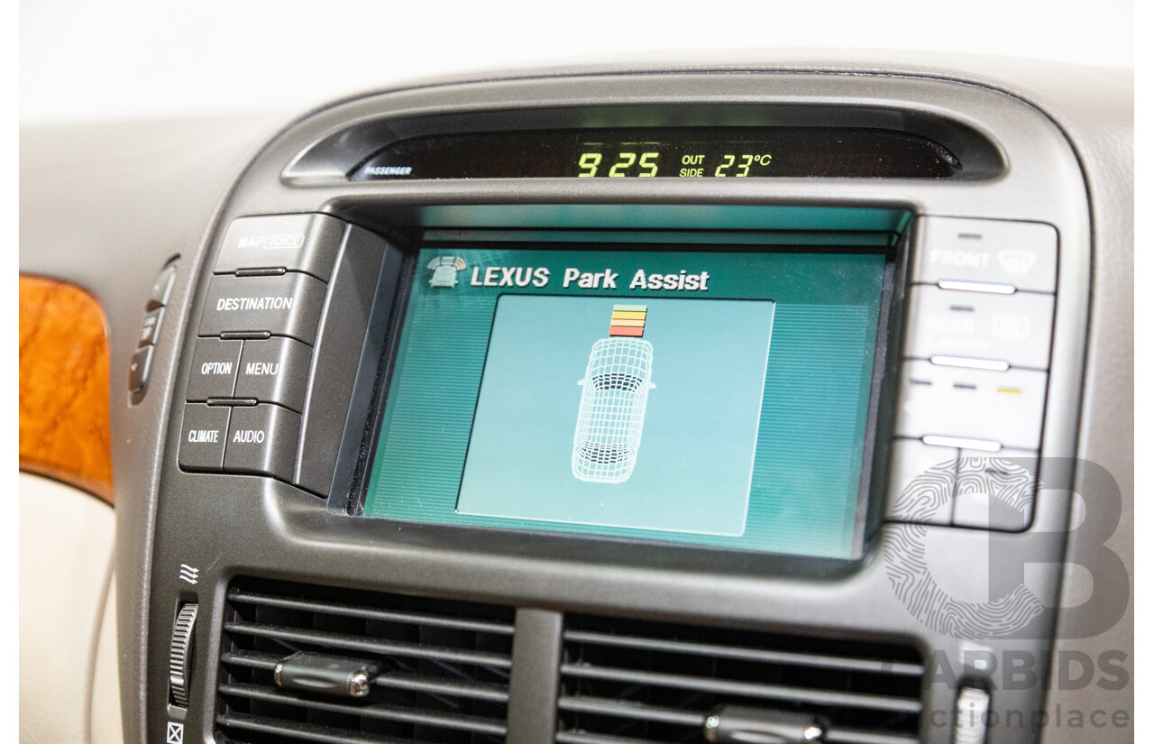 03/2004 Lexus LS430 RWD UCF30R 4d Sedan Sandstone Mica Metallic V8 4.3L