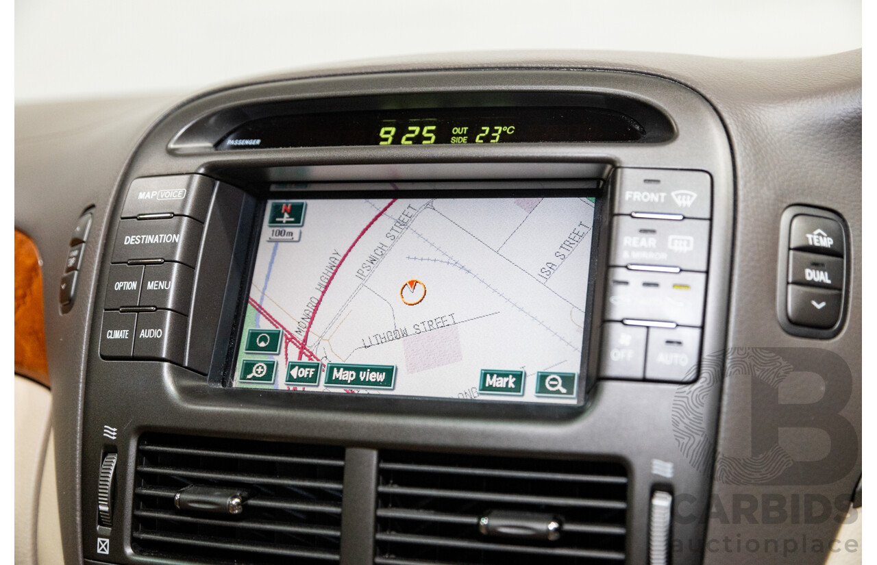 03/2004 Lexus LS430 RWD UCF30R 4d Sedan Sandstone Mica Metallic V8 4.3L