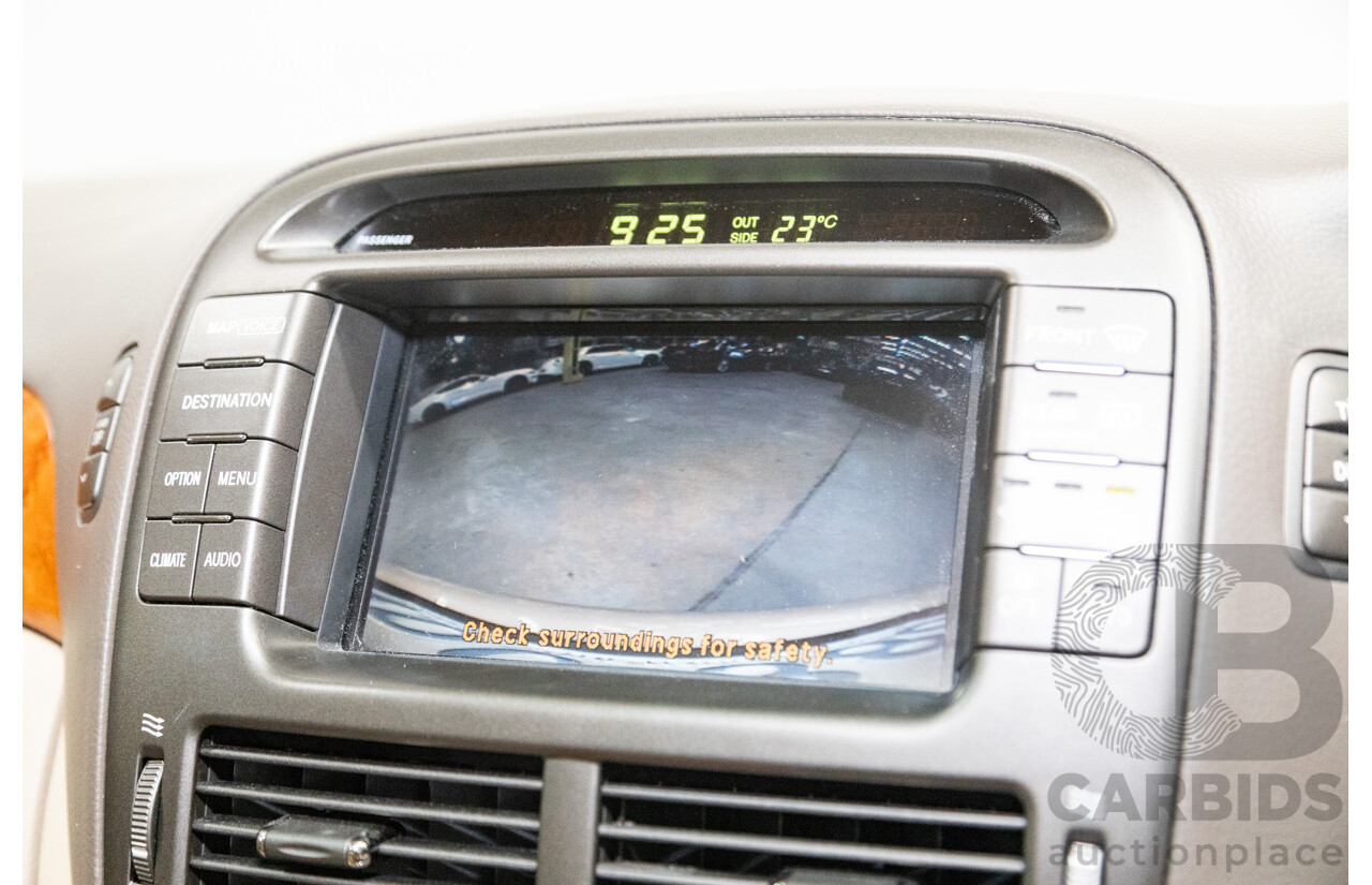 03/2004 Lexus LS430 RWD UCF30R 4d Sedan Sandstone Mica Metallic V8 4.3L