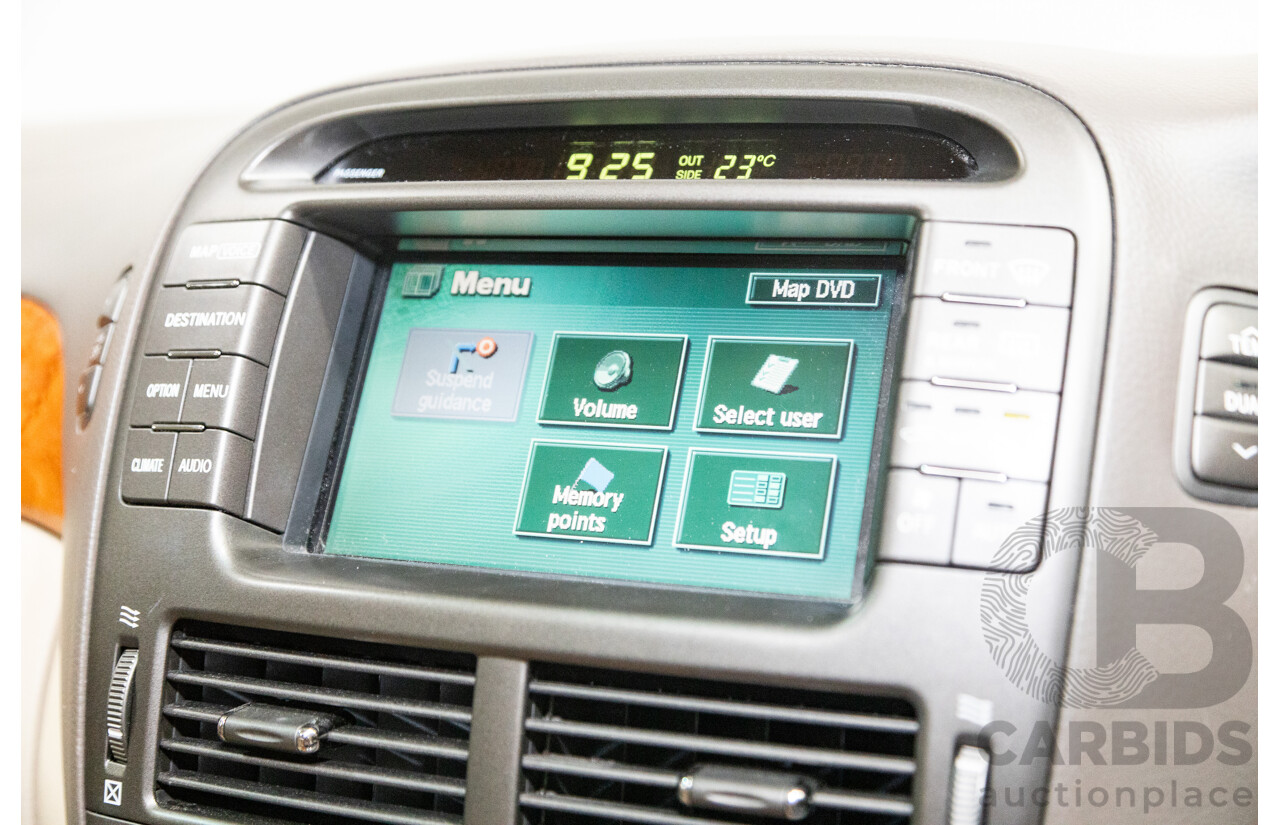 03/2004 Lexus LS430 RWD UCF30R 4d Sedan Sandstone Mica Metallic V8 4.3L