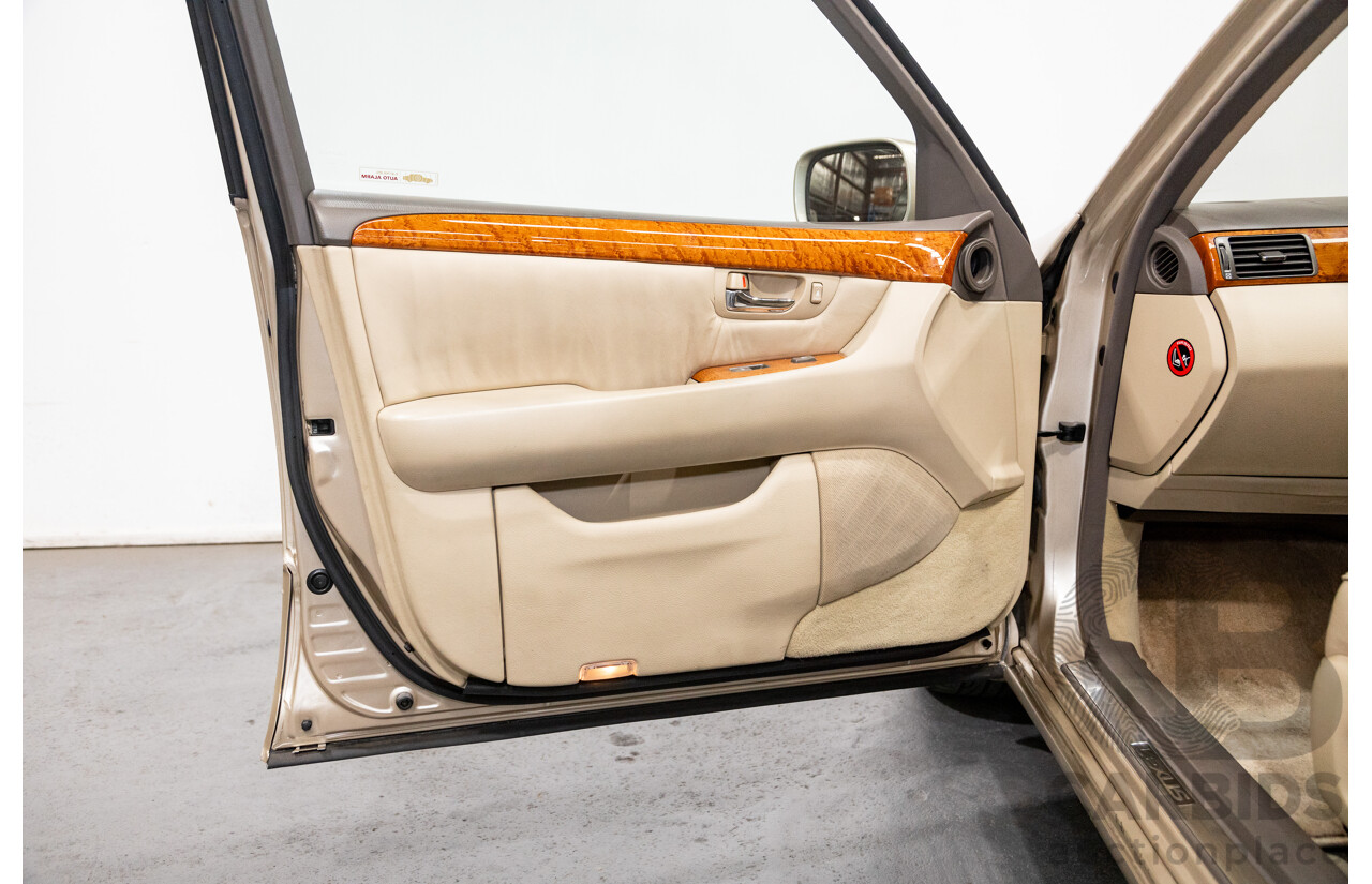 03/2004 Lexus LS430 RWD UCF30R 4d Sedan Sandstone Mica Metallic V8 4.3L