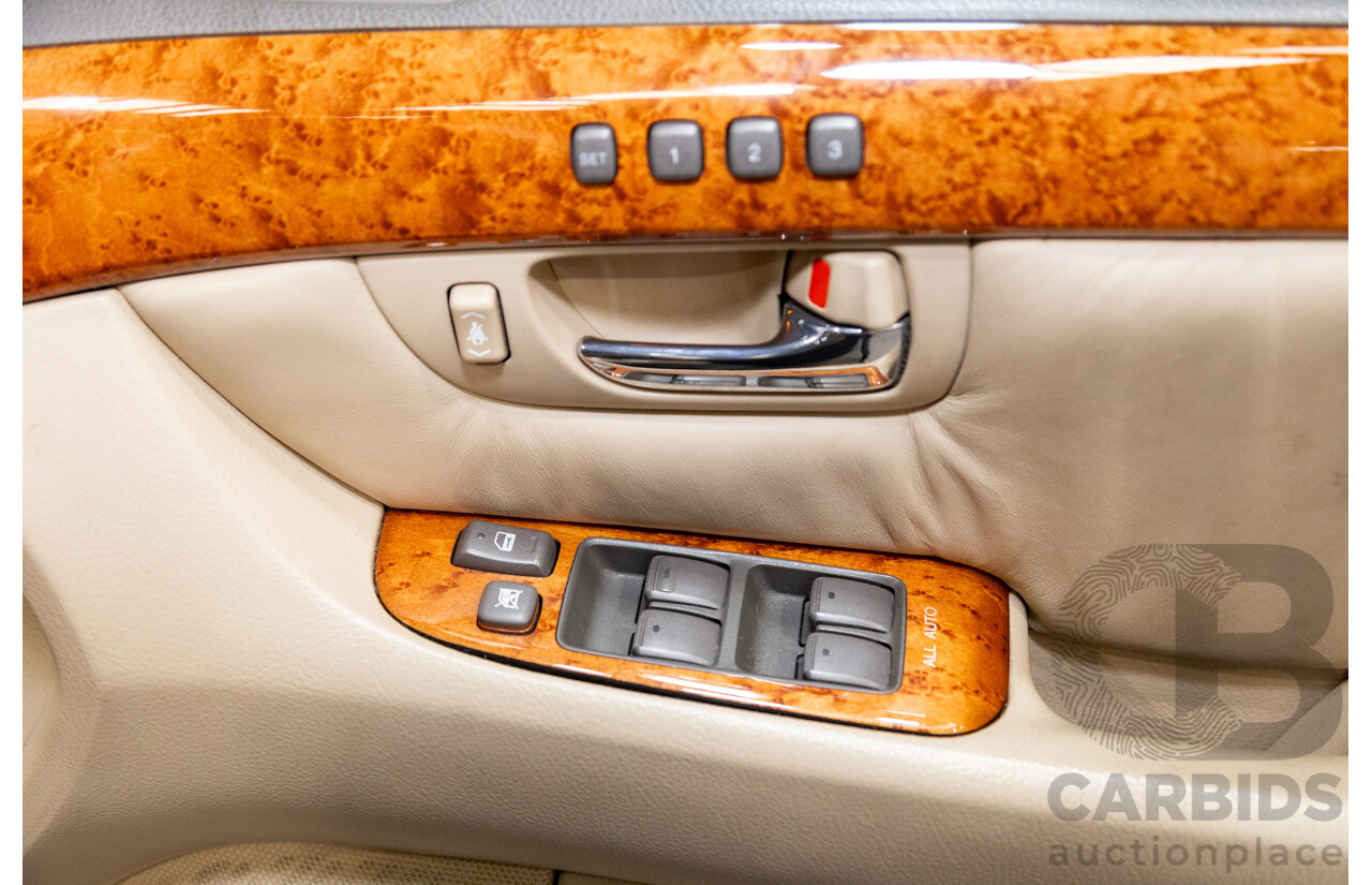 03/2004 Lexus LS430 RWD UCF30R 4d Sedan Sandstone Mica Metallic V8 4.3L