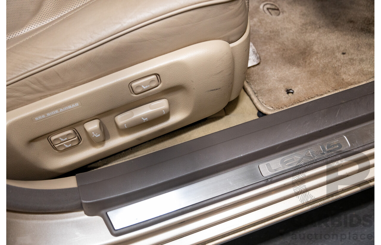 03/2004 Lexus LS430 RWD UCF30R 4d Sedan Sandstone Mica Metallic V8 4.3L