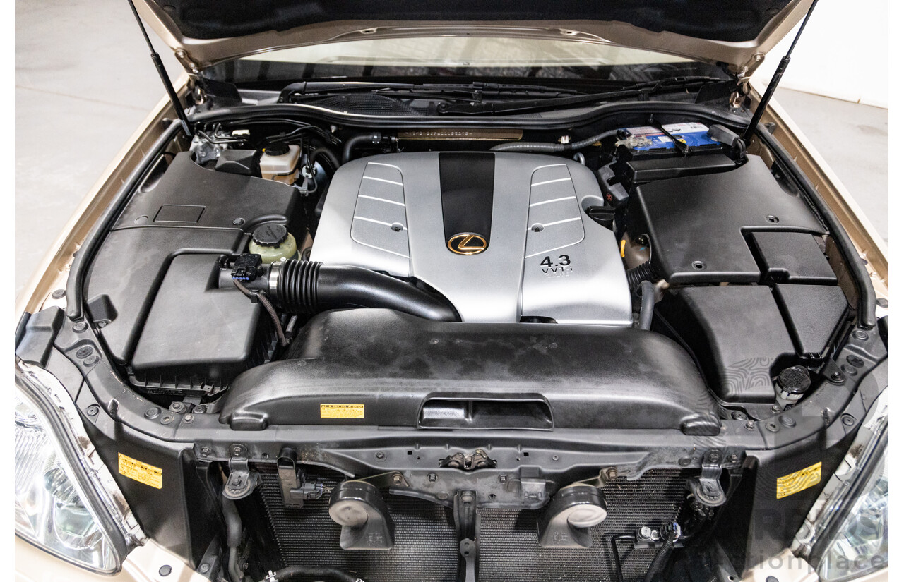 03/2004 Lexus LS430 RWD UCF30R 4d Sedan Sandstone Mica Metallic V8 4.3L