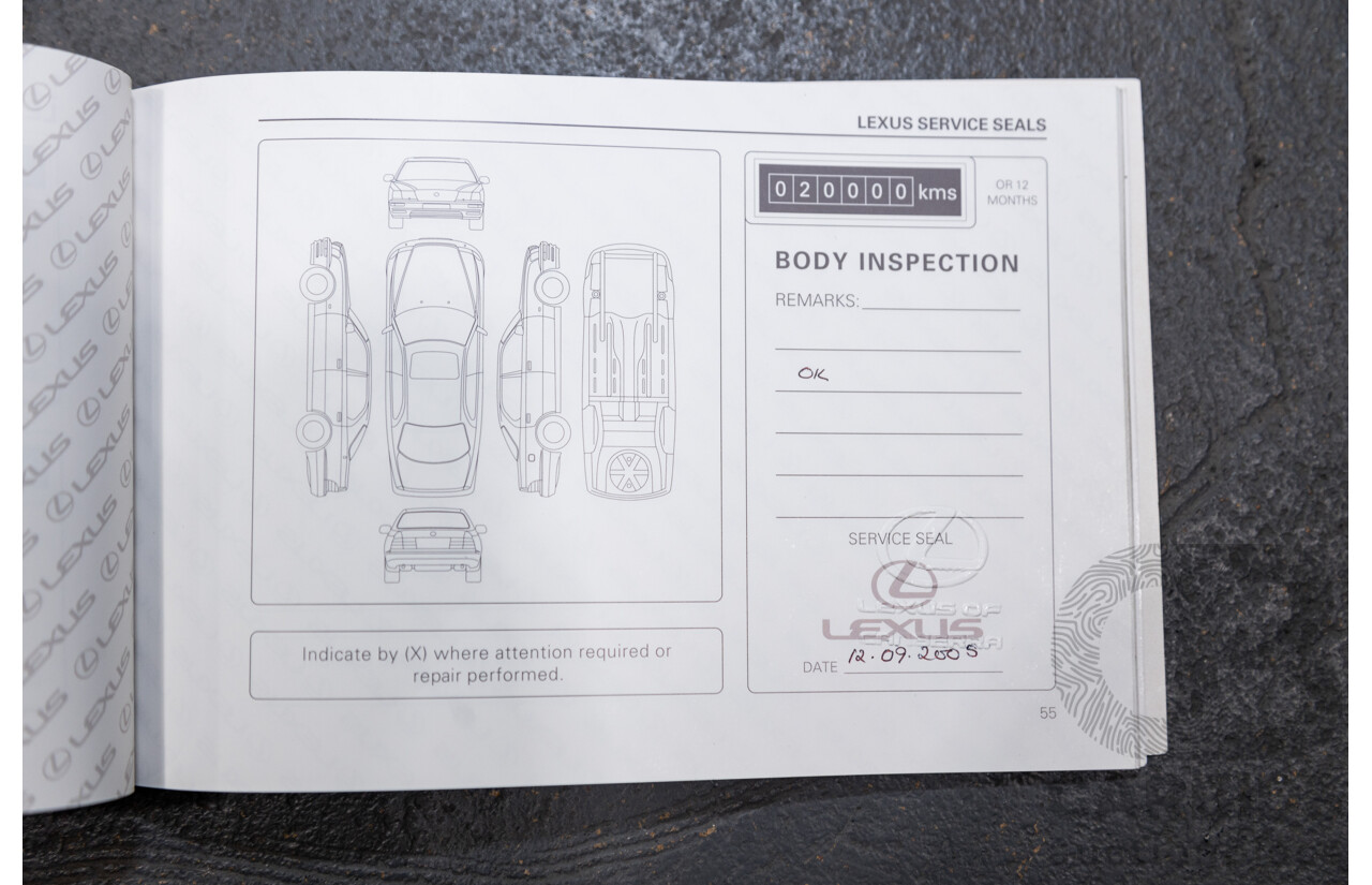 03/2004 Lexus LS430 RWD UCF30R 4d Sedan Sandstone Mica Metallic V8 4.3L