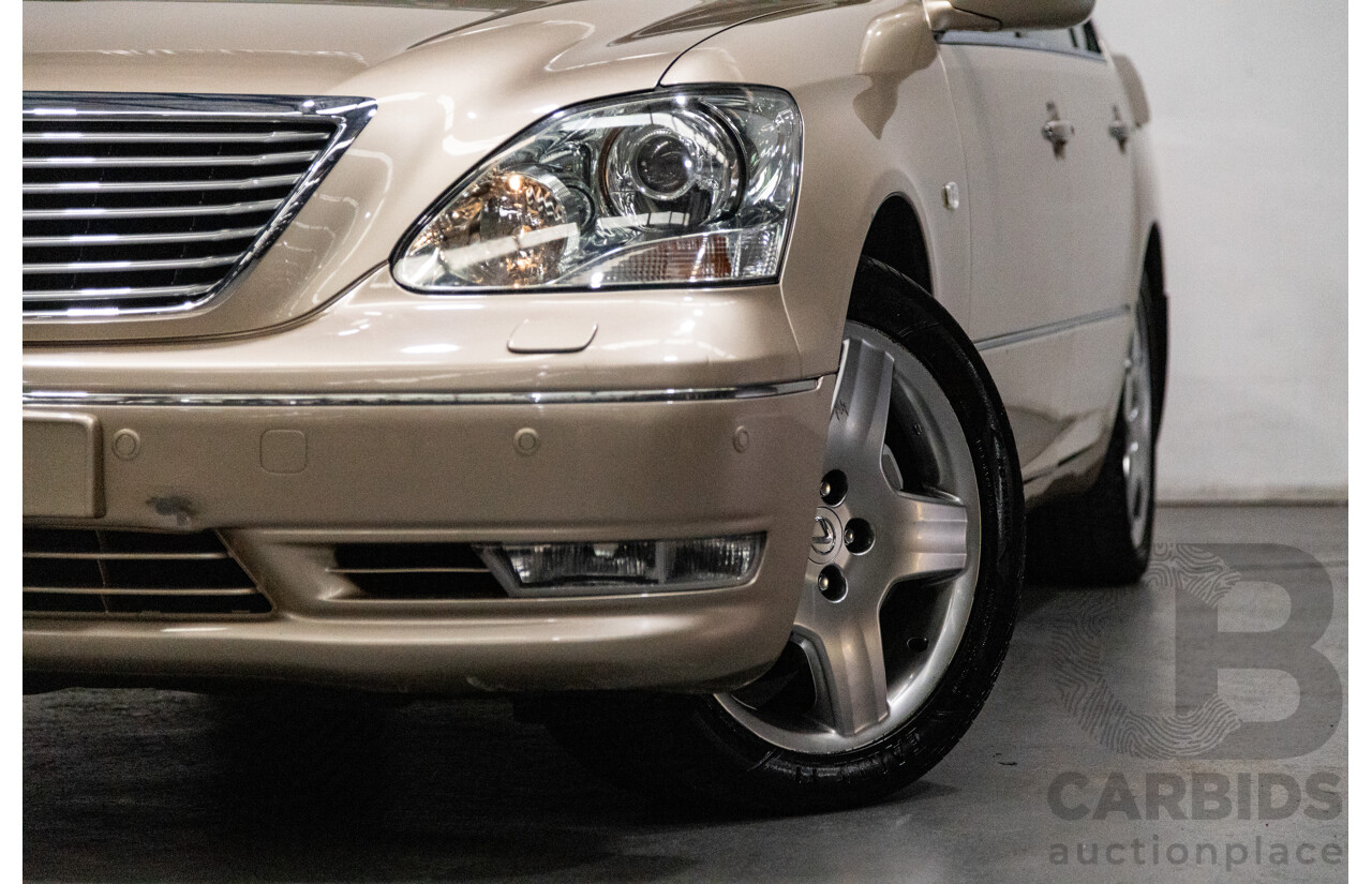 03/2004 Lexus LS430 RWD UCF30R 4d Sedan Sandstone Mica Metallic V8 4.3L