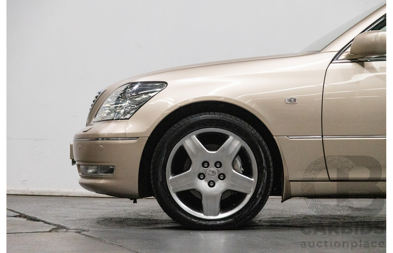 03/2004 Lexus LS430 RWD UCF30R 4d Sedan Sandstone Mica Metallic V8 4.3L