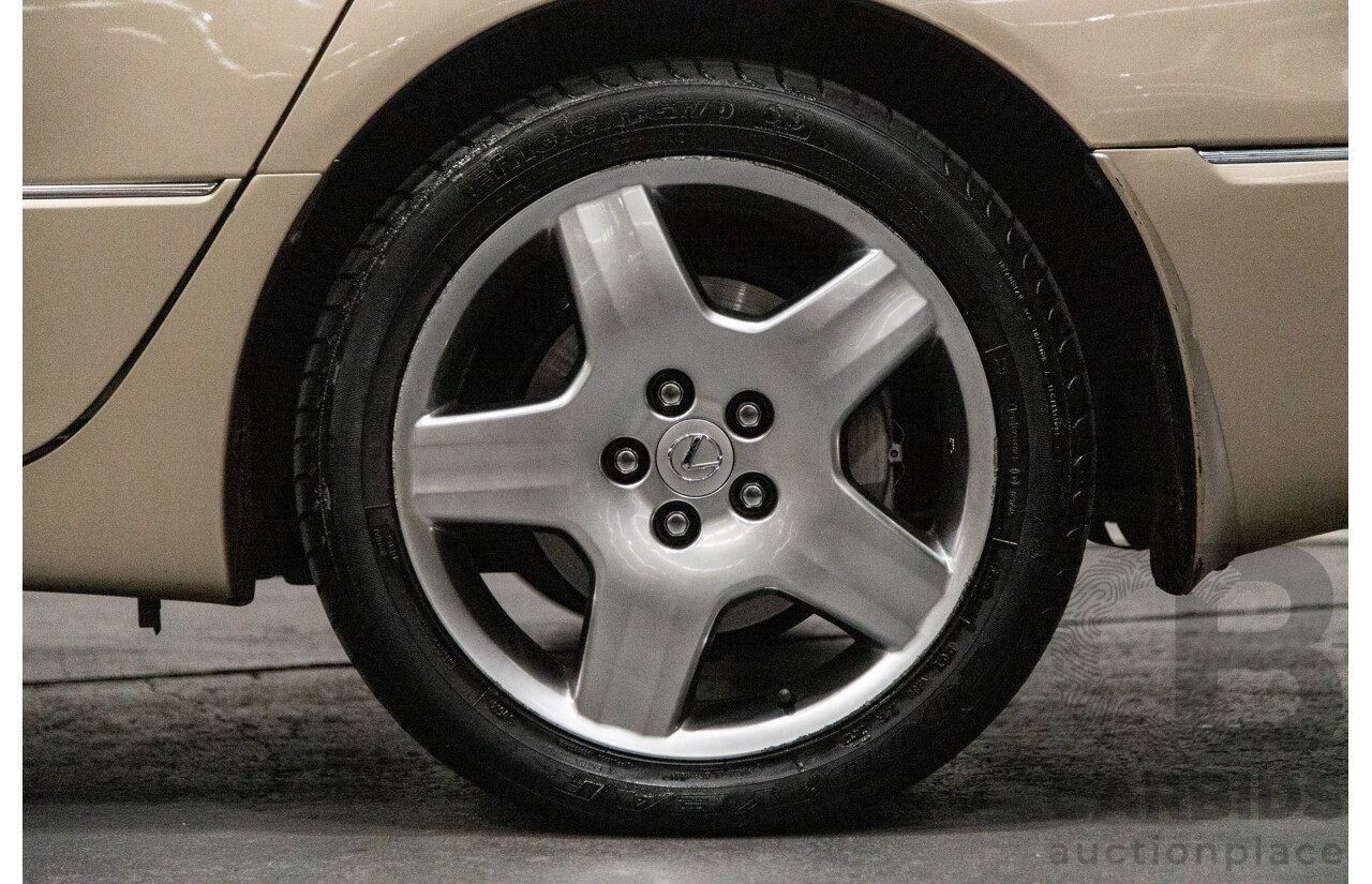 03/2004 Lexus LS430 RWD UCF30R 4d Sedan Sandstone Mica Metallic V8 4.3L