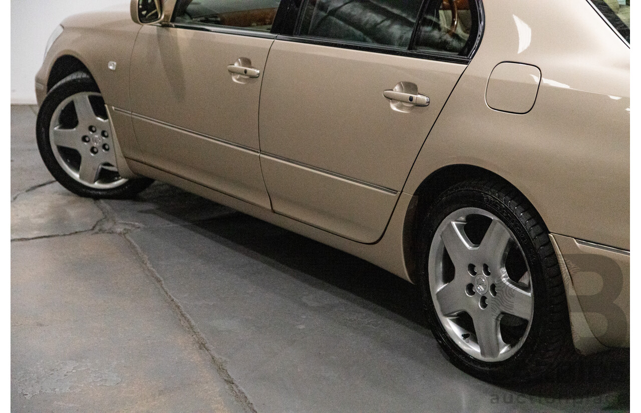 03/2004 Lexus LS430 RWD UCF30R 4d Sedan Sandstone Mica Metallic V8 4.3L