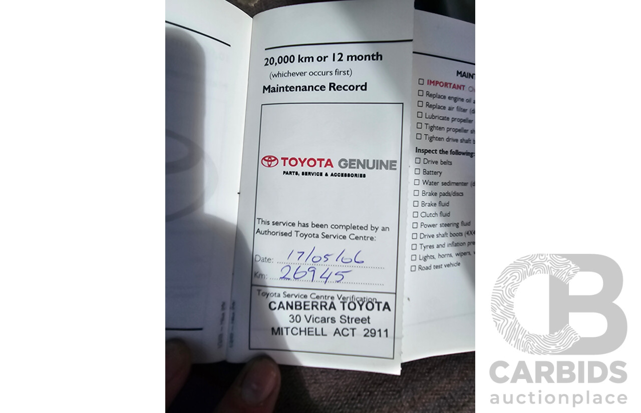 6/2005 Toyota Hilux SR5 (4x4) GGN25R 4d Dual Cab P/Up Silver Metallic V6 4.0L