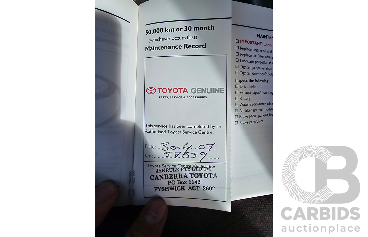 6/2005 Toyota Hilux SR5 (4x4) GGN25R 4d Dual Cab P/Up Silver Metallic V6 4.0L