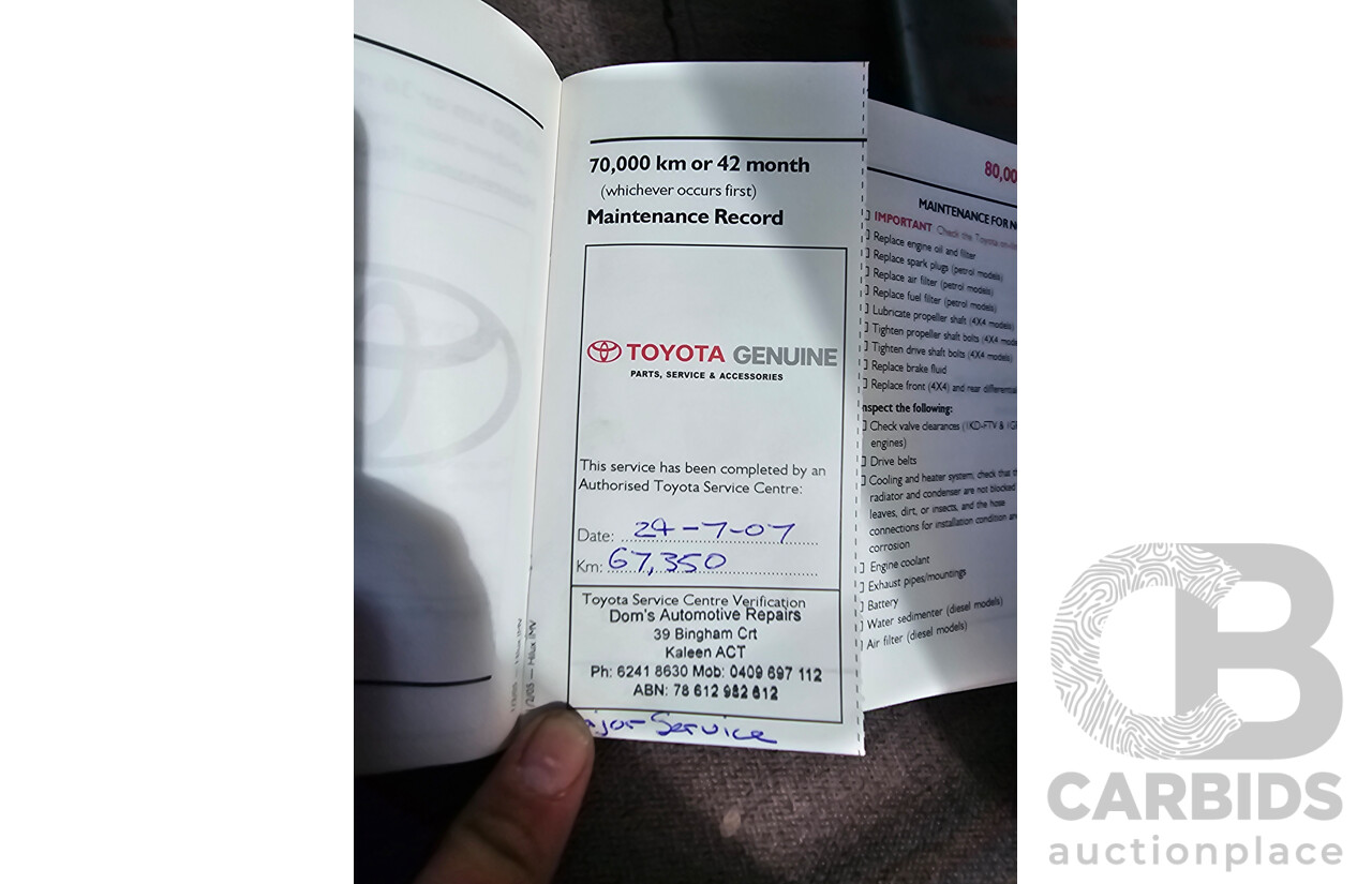 6/2005 Toyota Hilux SR5 (4x4) GGN25R 4d Dual Cab P/Up Silver Metallic V6 4.0L