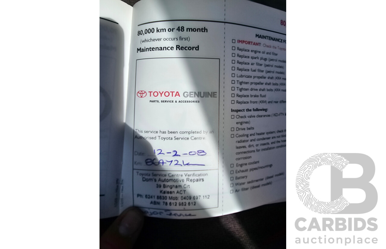 6/2005 Toyota Hilux SR5 (4x4) GGN25R 4d Dual Cab P/Up Silver Metallic V6 4.0L