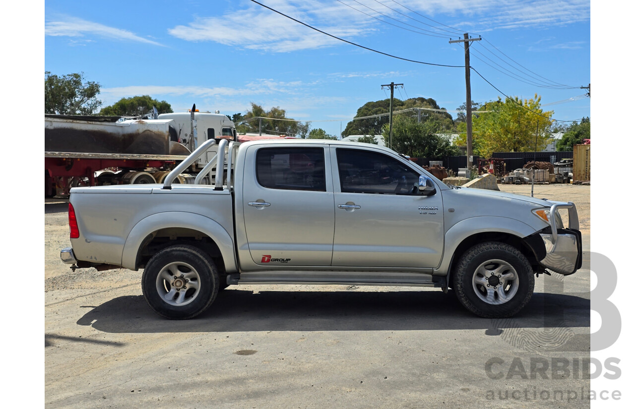 6/2005 Toyota Hilux SR5 (4x4) GGN25R 4d Dual Cab P/Up Silver Metallic V6 4.0L