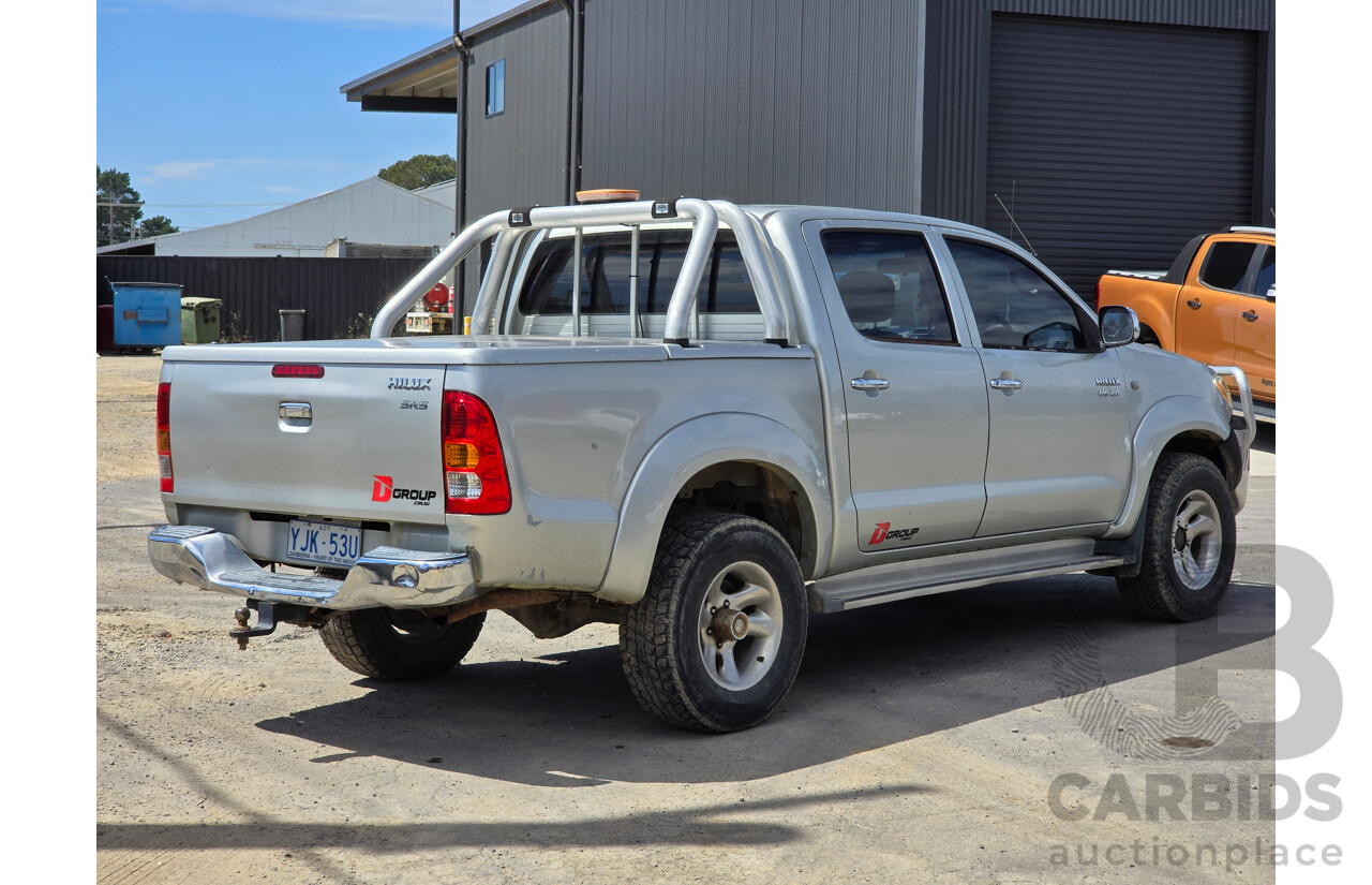 6/2005 Toyota Hilux SR5 (4x4) GGN25R 4d Dual Cab P/Up Silver Metallic V6 4.0L