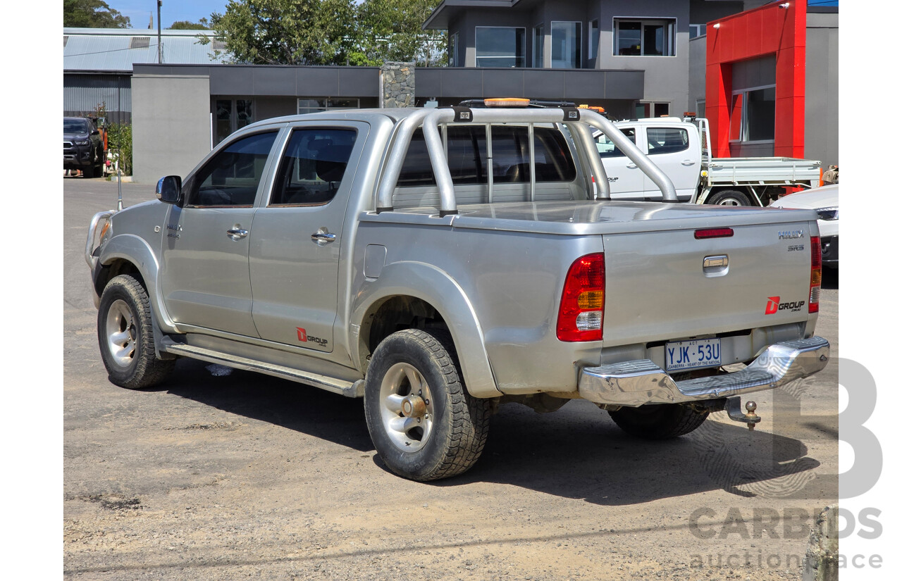 6/2005 Toyota Hilux SR5 (4x4) GGN25R 4d Dual Cab P/Up Silver Metallic V6 4.0L