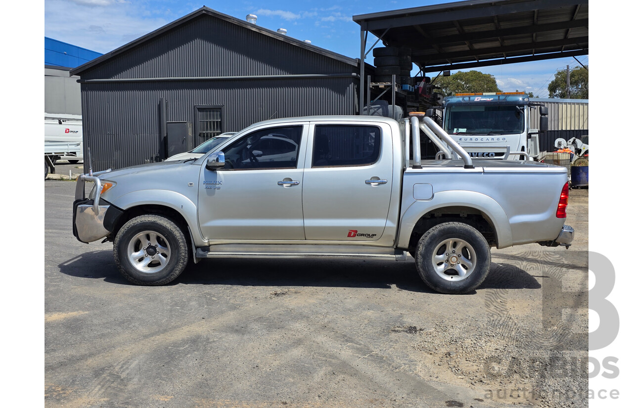 6/2005 Toyota Hilux SR5 (4x4) GGN25R 4d Dual Cab P/Up Silver Metallic V6 4.0L