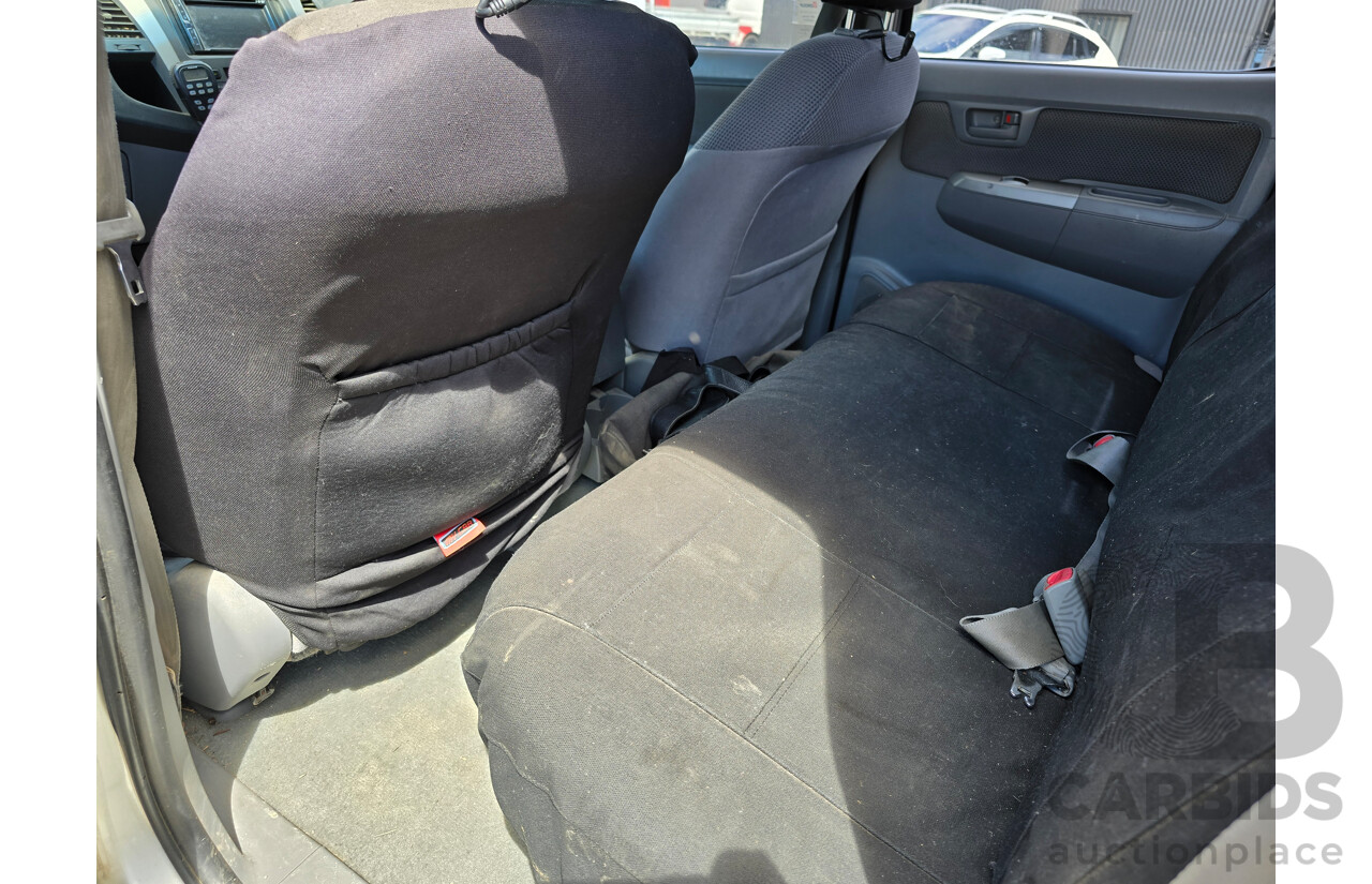 6/2005 Toyota Hilux SR5 (4x4) GGN25R 4d Dual Cab P/Up Silver Metallic V6 4.0L