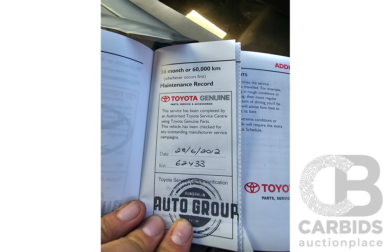 3/2010 Toyota Hiace LWB KDH201R 4d Van White Turbo Diesel 3.0L