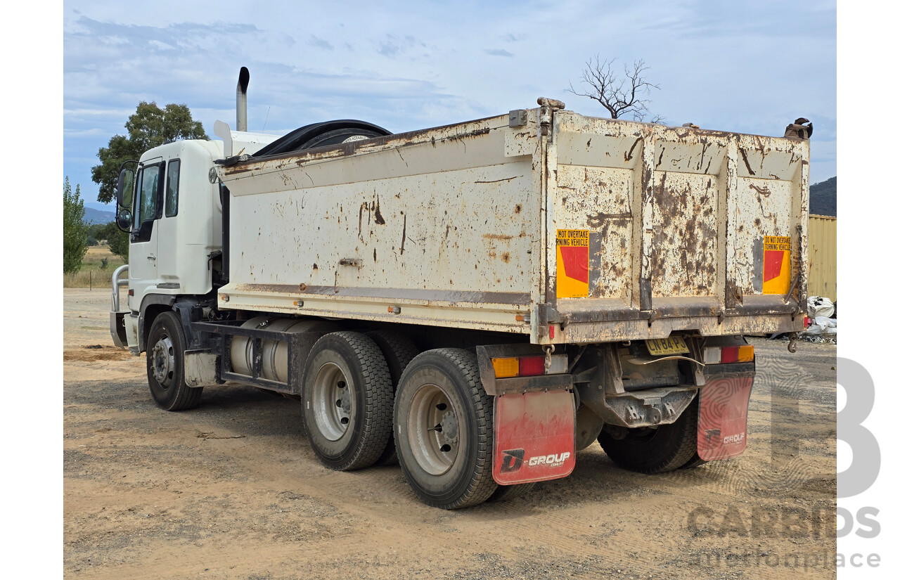 10/1997 Hino FS1K Series 6x4 Tipper Truck 2d Cab Chassis White Turbo Diesel