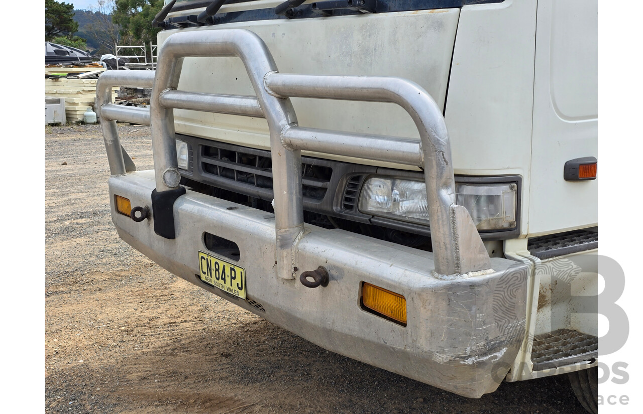 10/1997 Hino FS1K Series 6x4 Tipper Truck 2d Cab Chassis White Turbo Diesel