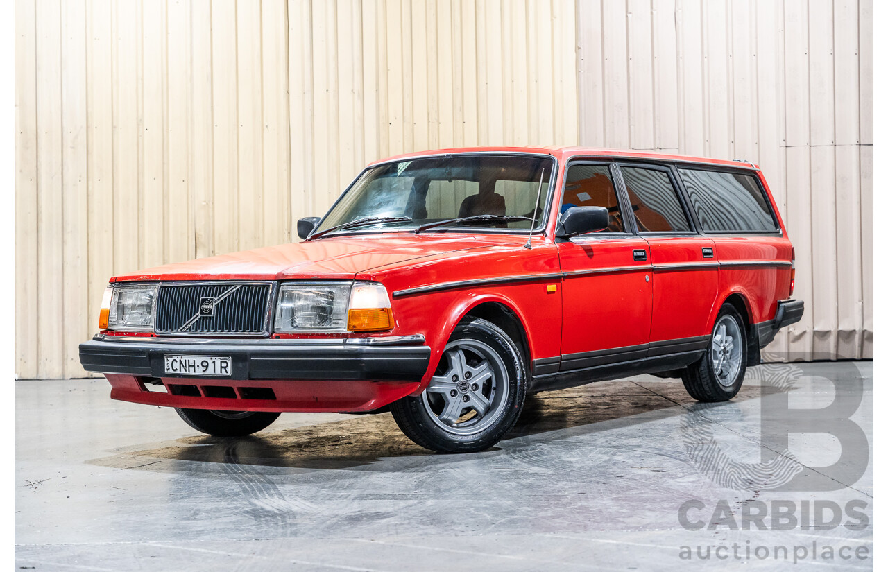 2/1988 Volvo 240GL 5d Estate Red 2.3L