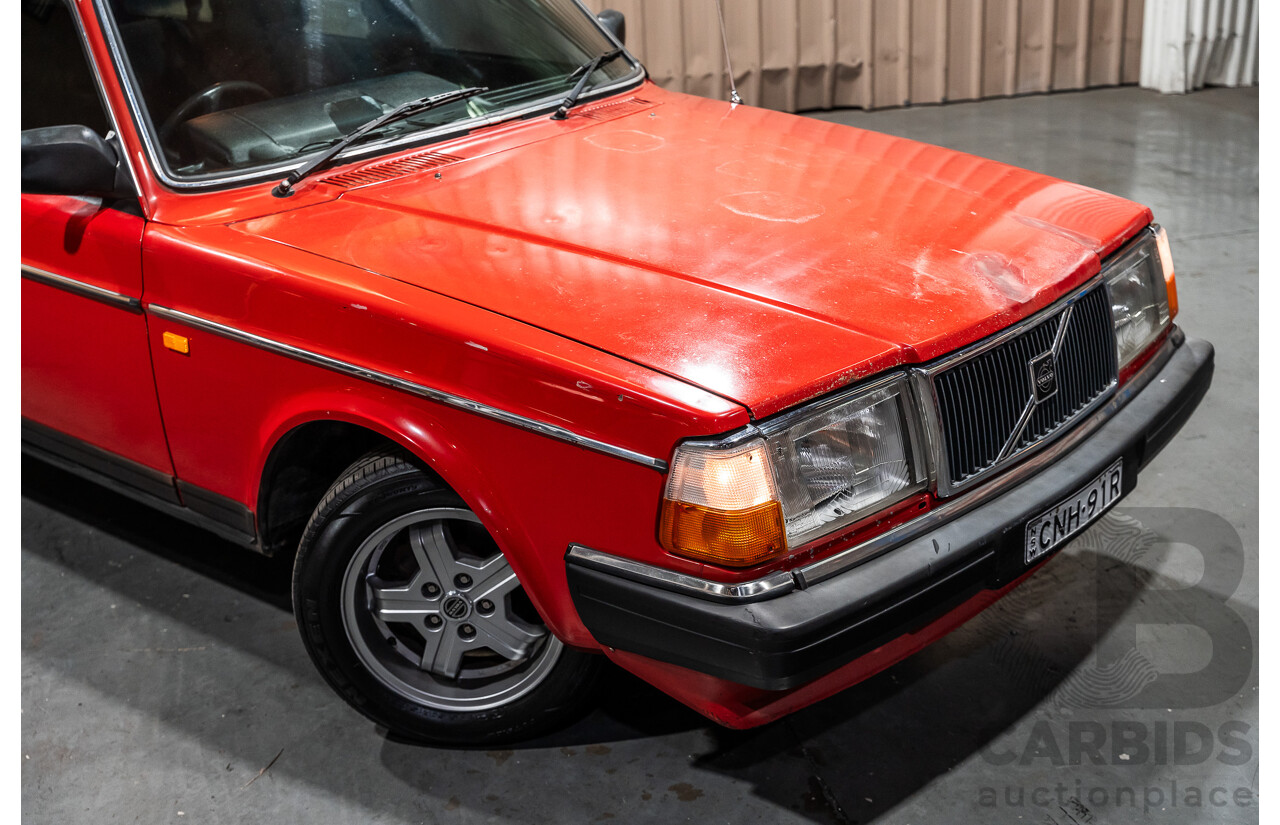 2/1988 Volvo 240GL 5d Estate Red 2.3L