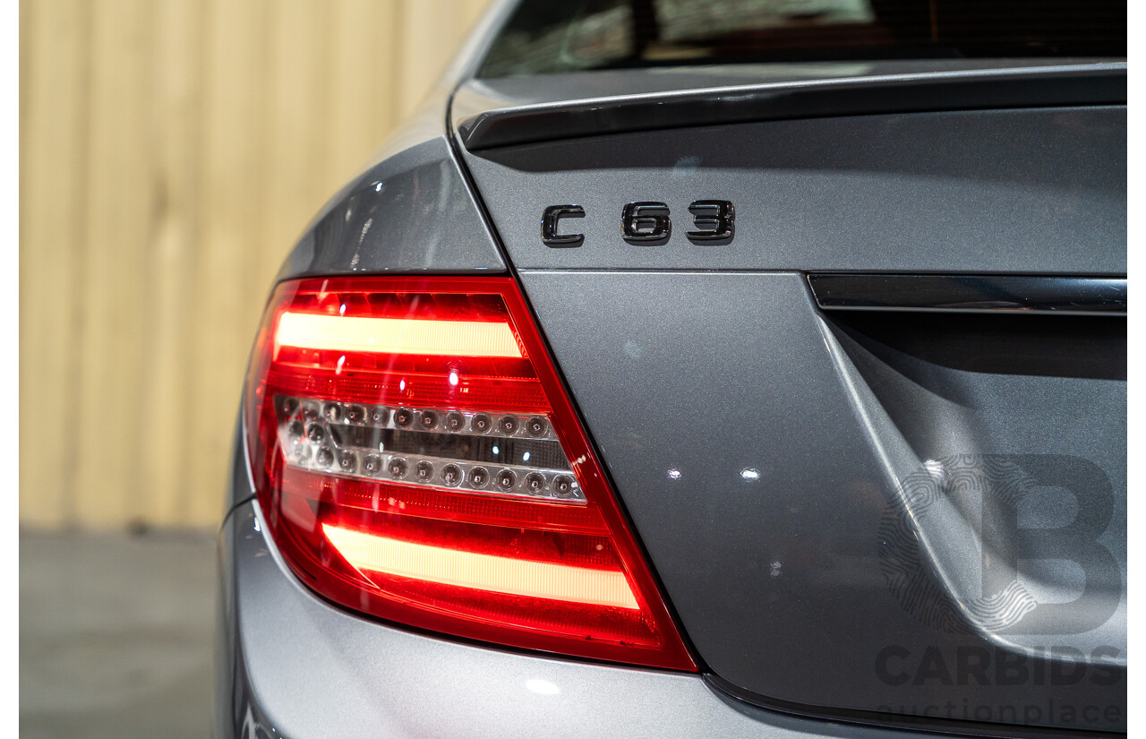 11/2011 Mercedes-Benz C63 AMG W204 MY11 4d Sedan Palladium Silver Metallic V8 6.2L