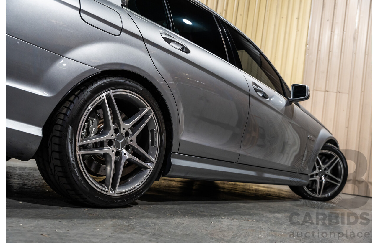11/2011 Mercedes-Benz C63 AMG W204 MY11 4d Sedan Palladium Silver Metallic V8 6.2L