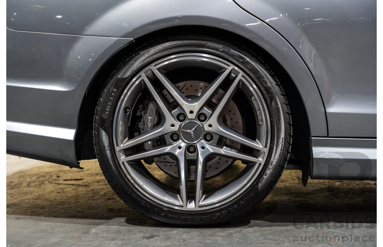 11/2011 Mercedes-Benz C63 AMG W204 MY11 4d Sedan Palladium Silver Metallic V8 6.2L